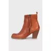 Light brown leather boots