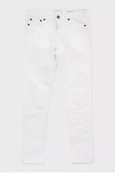 Білі джинси slim fit