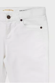 Білі джинси slim fit