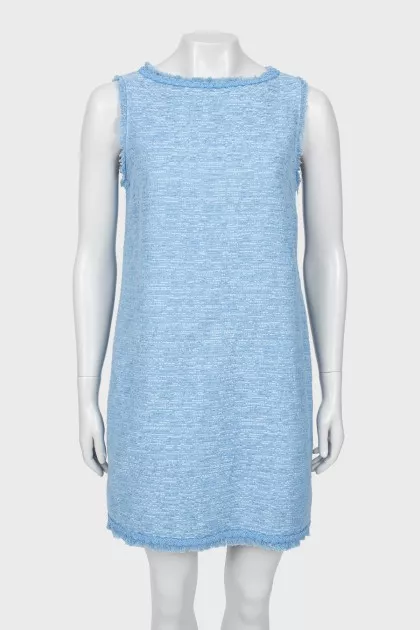 Blue A-line mini dress