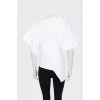White asymmetrical blouse