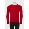 Men's wool sweater with brand logo