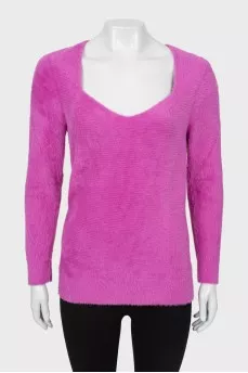 Long pile sweater