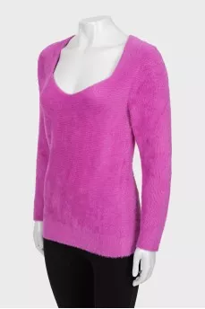 Long pile sweater