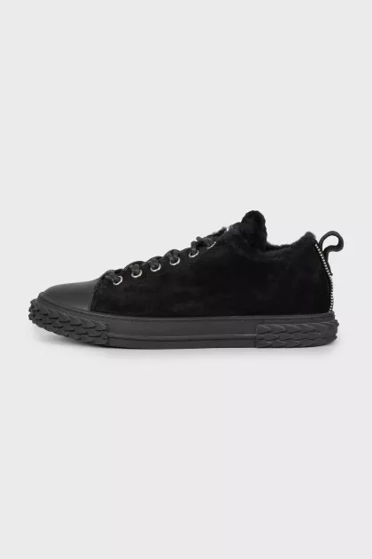 Men's insulated suede sneakers