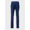 Men's blue classic trousers