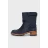 Combined blue boots