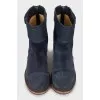 Combined blue boots