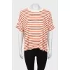 Striped linen T-shirt