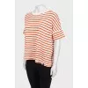 Striped linen T-shirt