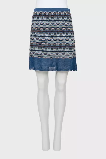 Straight skirt with pattern