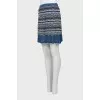 Straight skirt with pattern