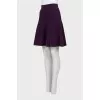 Purple patterned skirt