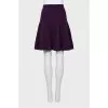 Purple patterned skirt