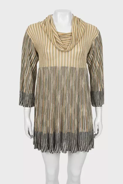 A-line dress with frill