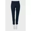 Blue wool trousers