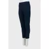Blue wool trousers