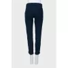Blue wool trousers