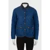 Quilted jacket with snap buttons