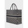 Textile bag in branded print