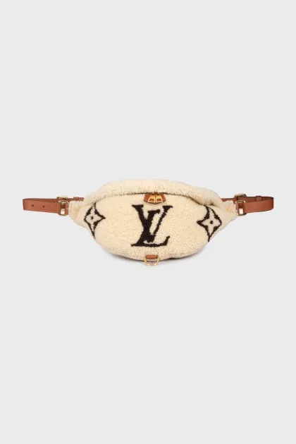 Сумка Bum Bag Monogram Giant Teddy Fleece