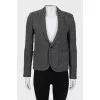 Wool jacket in fine print