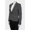 Wool jacket in fine print