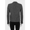 Wool jacket in fine print