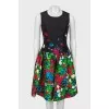 Floral silk dress