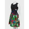 Floral silk dress