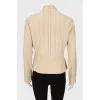 Suede jacket with buttons