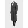Gray maxi coat