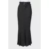 Wool maxi skirt