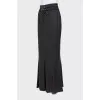 Wool maxi skirt