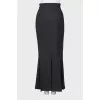 Wool maxi skirt