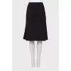 A-line wool skirt