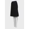A-line wool skirt