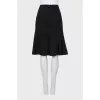 A-line wool skirt