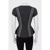 Slim fit T-shirt with cuffs