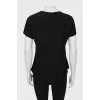 Black T-shirt long at the back