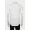Linen V-neck T-shirt