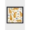 Printed silk scarf