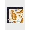 Printed silk scarf