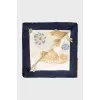 Printed silk scarf