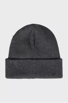 Wool hat with stripes