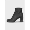 Ankle boots with glitter