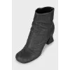 Ankle boots with glitter