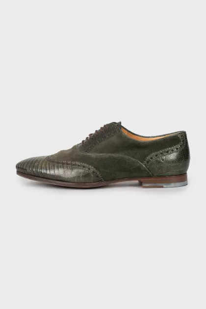 Men's dark green shoes