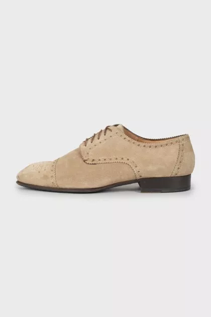 Men's suede brogues