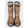 Rubber boots in signature print